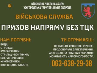 Ужгородський батальйон територіальної оборони запрошує добровольців новини Закарпаття та Ужгорода