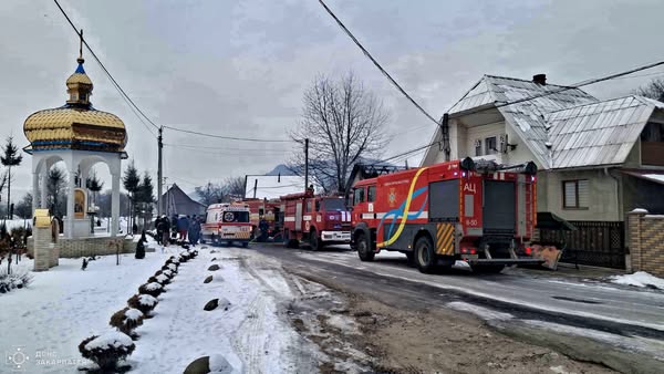 Пожежа на Тячівщині з летальним випадком