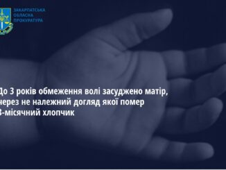 На Ужгородщині матір засудили за смерть немовляти Новини Ужгорода та Закарпаття