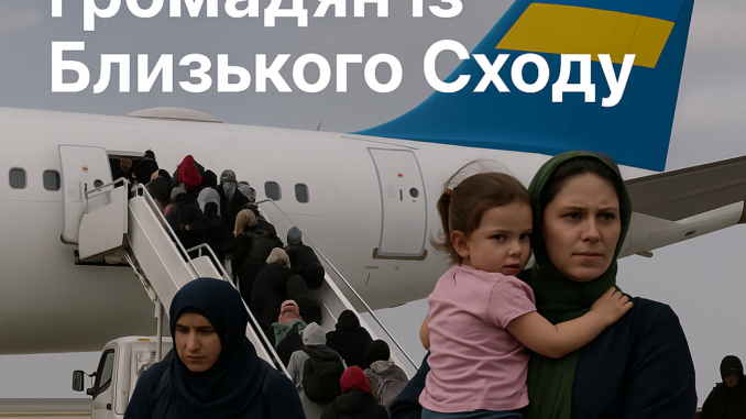 Україна евакуює громадян із Близького Сходу: вже вивезено понад 170 людей Україна евакуює громадян із Близького Сходу: вже вивезено понад 170 людей