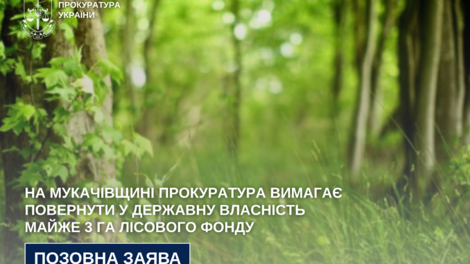 Мукачівська прокуратура оскаржує передачу лісових земель Полянській сільраді