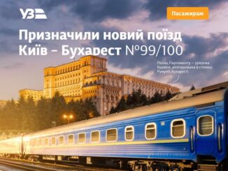 Новий міжнародний потяг Київ – Бухарест: понад 300 квитків продано за два дні