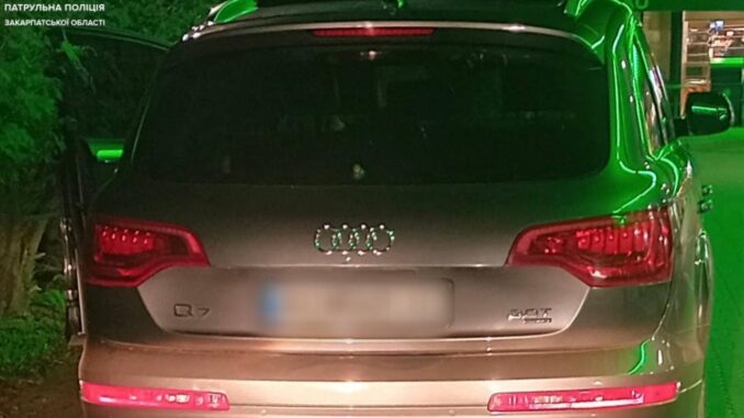 В Ужгороді водій Audi під наркотиками відмовився від огляду: штрафи — понад 58 тисяч гривень