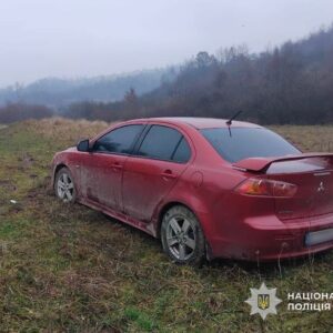 На Тячівщині поліцейські швидко розшукали викрадений Mitsubishi та затримали підозрюваного