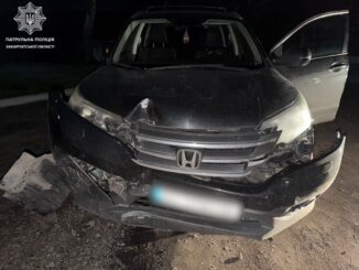 В Ужгороді затримали нетверезого водія, який вчинив ДТП і втік з місця події