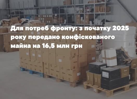 Конфісковане майно — на потреби оборони: Закарпатська митниця передала військовим майна на 19 млн гривень