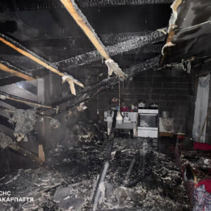 На Берегівщині рятувальники загасили пожежу в житловому будинку