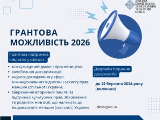 До 1 млн грн на проєкти для національних спільнот: оголошено конкурс на 2026 рік
