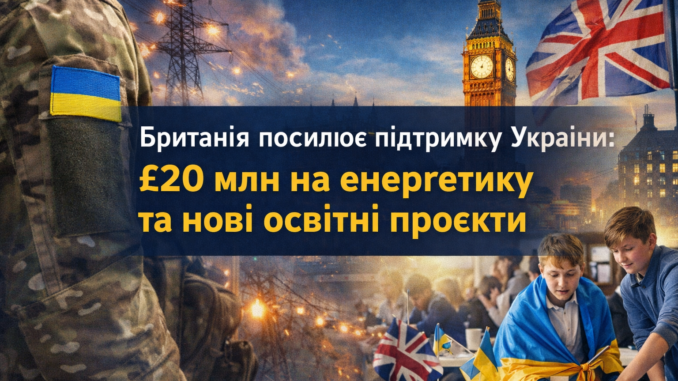 Велика Британія виділяє Україні додаткові £20 млн на відновлення енергетичної інфраструктури після масованих атак РФ. Рішення ухвалили в річницю 100-річного партнерства між країнами. Також Лондон розширює програму співпраці між українськими та британськими школами. Деталі — на сайті Ужгород24.