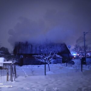 Місцеві жителі кидали сніг: у селі Драгово гасили пожежу в господарській споруді