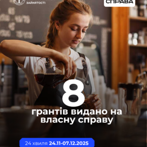 За результатами 24-ї хвилі «Грант на власну справу» 8 заявників на Закарпатті