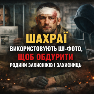 Шахраї використовують ШІ-фото, щоб обдурити родини Захисників і Захисниць