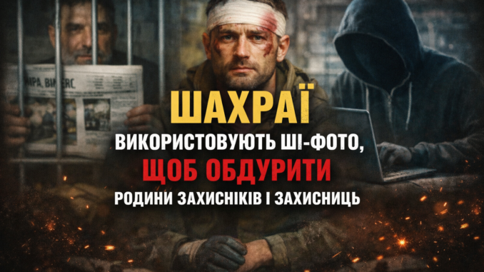 Шахраї використовують ШІ-фото, щоб обдурити родини Захисників і Захисниць