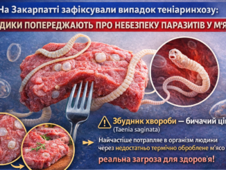 На Закарпатті зафіксували випадок теніаринхозу: медики попереджають про небезпеку паразитів у м’ясі