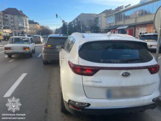 П’яна водійка без прав спричинила ДТП в Ужгороді: рівень алкоголю перевищив норму майже у 12 разів