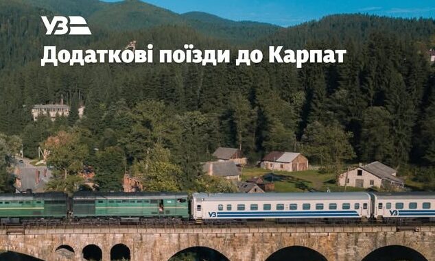 Пікові перевезення: «Укрзалізниця» запускає додаткові поїзди та подовжує маршрут до Яремче