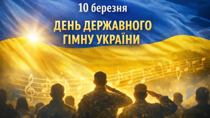10 березня — День Державного Гімну України: символ, що об’єднує націю
