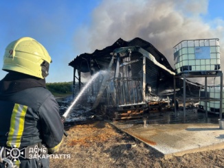 На Мукачівщині горів склад підприємства