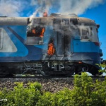 На Тячівщині під час руху загорівся дизель-поїзд