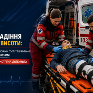 Падіння з чотириметрової висоти: на Закарпатті медики екстрено госпіталізували 32-річного чоловіка