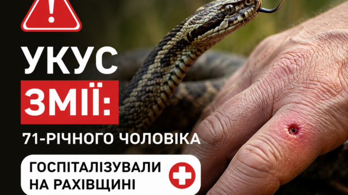 укус змії