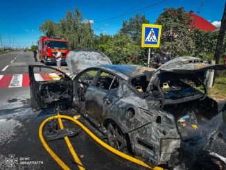 В Ужгороді згорів автомобіль