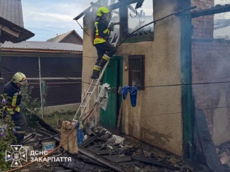 На Закарпатті селяни самотужки кинулися гасити пожежу, щоб врятувати будинок
