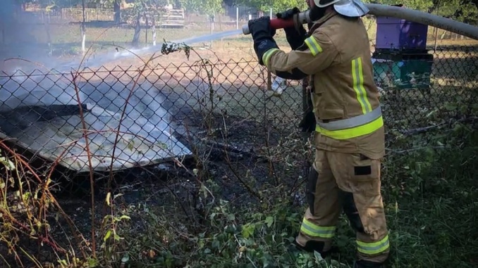 На Тячівщині пожежа знищила 16 вуликів із бджолами