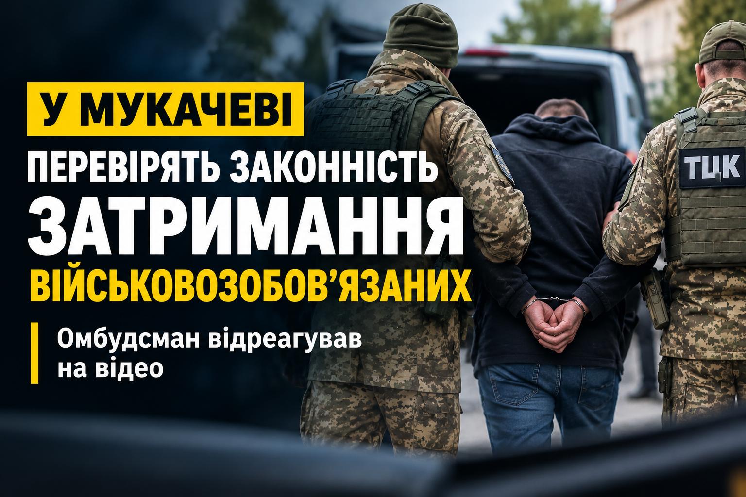 У Мукачеві перевірять законність затримання військовозобов’язаних